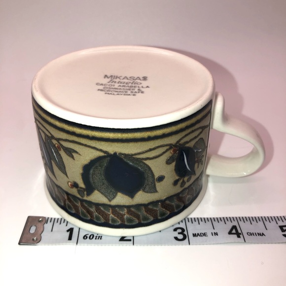 Mikasa Intaglio Arabella Mug And Saucer Set Of 3 Made In Malaysia - Picture 9 of 9